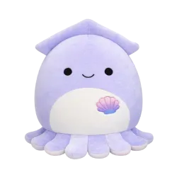 Peluche Squishmallows de 13 cm Stacy le calmar violet