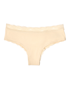 Culotte en dentelle beige pour femmes