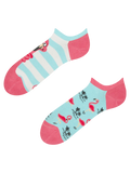Lustige Sneakersocken Verwickelter Flamingo