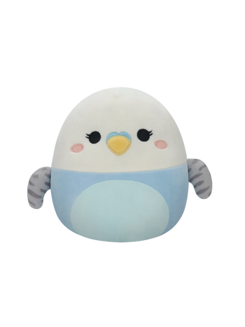 Peluche Squishmallows de 20 cm Tycho la perruche bleue