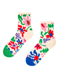 Chaussettes mi-mollet rigolotes Fleurs excentriques