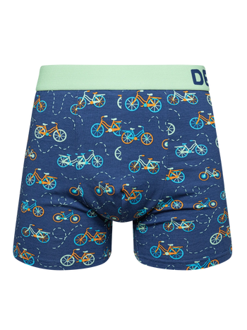 Boxer rigolo pour hommes Bicyclette orange