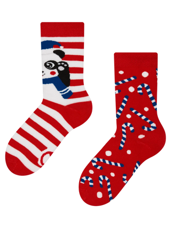 Chaussettes chaudes rigolotes pour enfants Panda ludique