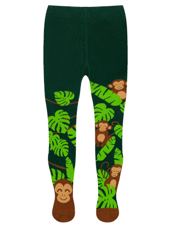 Collants rigolos pour enfants Petit singe