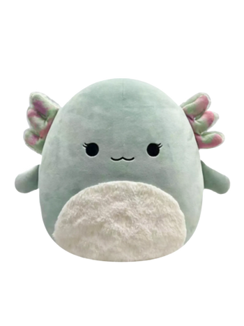 Peluche SQUISHMALLOWS de 30 cm Chasmen l’Axolotl au ventre doux