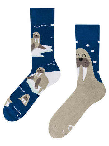 Chaussettes chaudes rigolotes Morses