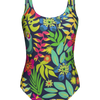 Maillot de bain une pièce rigolo pour femmes Toucan dans la jungle