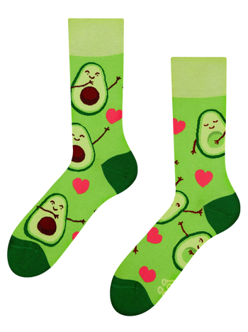 Chaussettes rigolotes Amour des avocats