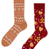 Chaussettes chaudes rigolotes Monde de pain d’épice