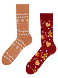 Chaussettes chaudes rigolotes Monde de pain d’épice