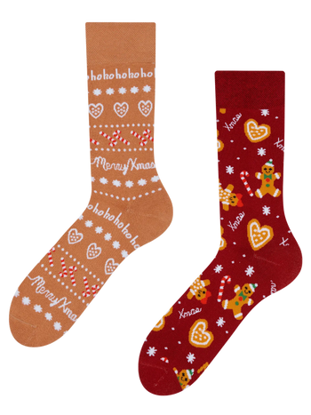 Chaussettes chaudes rigolotes Monde de pain d’épice