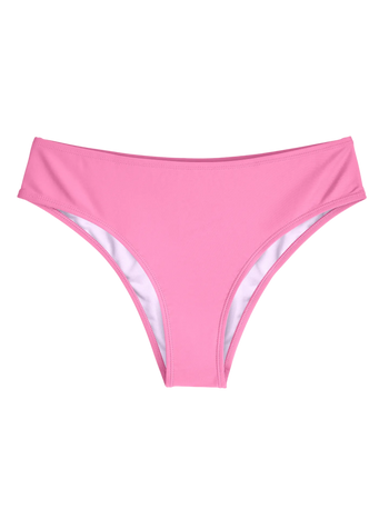 Culotte bikini taille moyenne rose bonbon