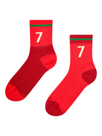 Chaussettes mi-mollet côtelées Légende du football portugais