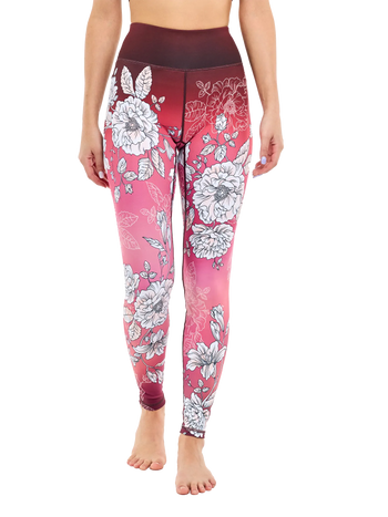 Legging de sport rigolo Roses tendres