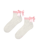 Chaussettes cutecore Nœud rose