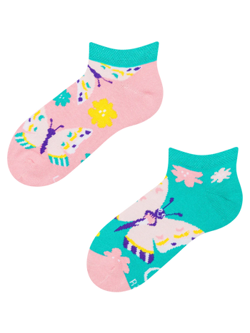 Socquettes rigolotes pour enfants Papillons doux