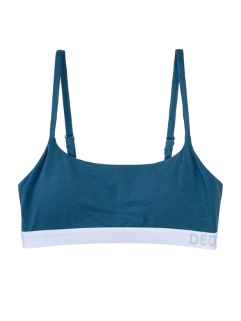 Bralette en modal bleu sarcelle foncé pour femmes
