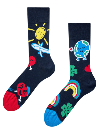 Chaussettes classiques Amour autour du monde