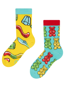 Chaussettes rigolotes pour enfants Oursons en bonbon