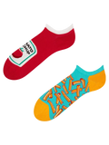 Socquettes rigolotes pour baskets Frites et ketchup