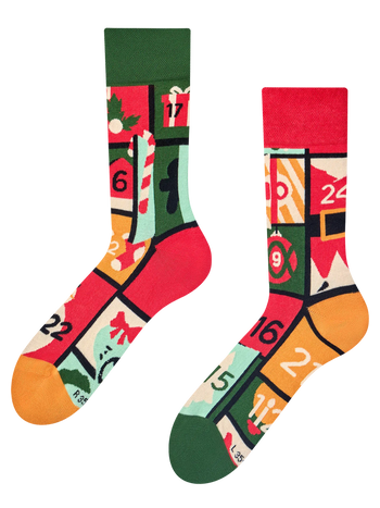 Chaussettes rigolotes Calendrier de l'Avent