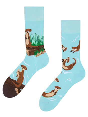 Chaussettes rigolotes Loutres