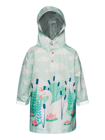 Manteau de pluie rigolo pour enfants Cygne flottant