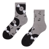 Chaussettes mi-mollet rigolotes Disques vinyles