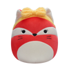 Peluche Squishmallows de 20 cm Fifi le renard rose avec bandeau jaune