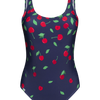 Maillot de bain une pièce rigolo pour femmes Cerises sucrées