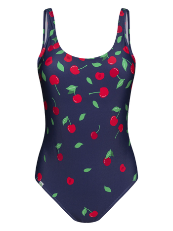 Maillot de bain une pièce rigolo pour femmes Cerises sucrées