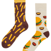 Chaussettes rigolotes Burger et Frites
