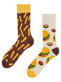 Chaussettes rigolotes Burger et Frites