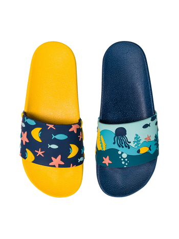 Sandales rigolotes pour enfants Monde des coraux