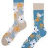 Chaussettes rigolotes en fibres de bambou Nature se réveille