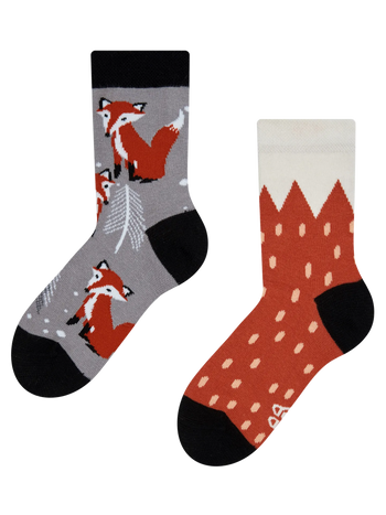 Chaussettes rigolotes pour enfants Renard