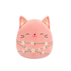 Peluche Squishmallows de 20 cm Wilka le chat pêcheur enveloppé de tiges de fleurs