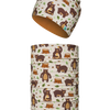 Ensemble bonnet tricoté léger / cache-cou rigolo pour enfants Ours affamé