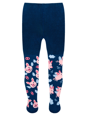 Collants rigolos pour enfants Cochons volants