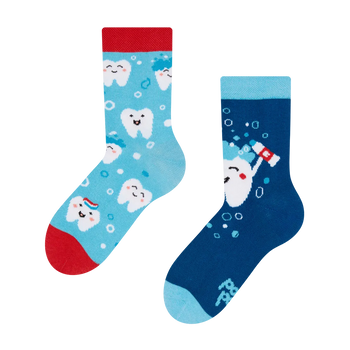 Chaussettes rigolotes pour enfants Dents propres