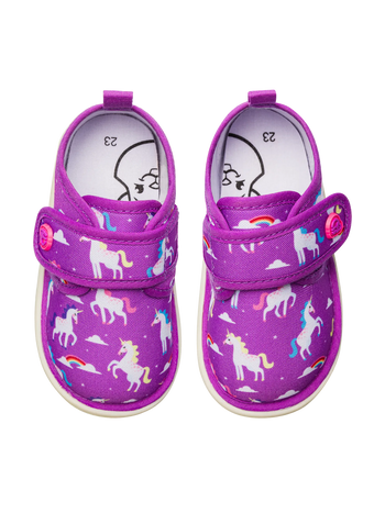 Pantoufles rigolotes pour bébés Licorne de rêve