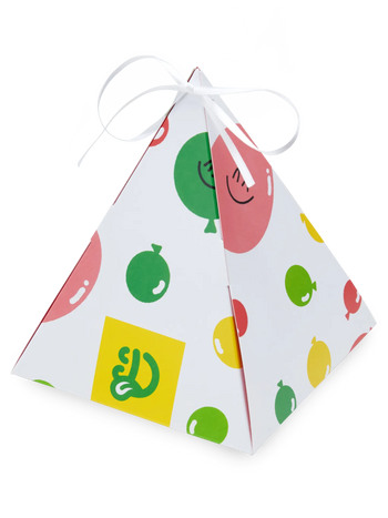 Coffret cadeau en pyramide Ballons de fête