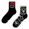 Chaussettes mi-mollet rigolotes Recharge sociale
