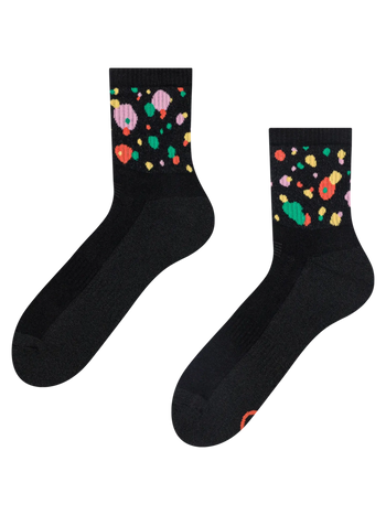 Chaussettes mi-mollet fonctionnelles rigolotes Gouttes colorées