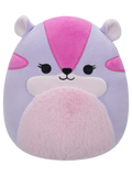 Peluche Squishmallows de 20 cm Tamara le tamia violet et rose