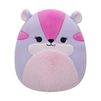 Peluche Squishmallows de 20 cm Tamara le tamia violet et rose