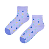 Chaussettes cutecore Fleurs violettes et bleues