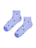 Chaussettes cutecore Fleurs violettes et bleues