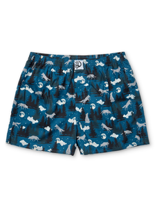 Caleçon rigolo pour hommes Loup et lune
