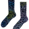 Chaussettes côtelées Gribouillages urbains